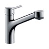 Смеситель Hansgrohe Talis 73860000, для кухонной мойки, с вытяжным изливом, цвет хром 73860000 - фото 200374