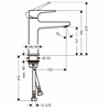 Смеситель Hansgrohe Metropol 110 74507000 для раковины 74507000 - фото 200582