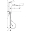 Смеситель Hansgrohe Zesis, lite 74804670, для кухонной мойки, с вытяжным изливом, цвет черный матовый 74804670 - фото 200669