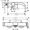 Смеситель Hansgrohe Vivenis 75420000 для ванны и душа, хром 75420000 - фото 200876