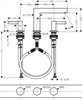 Смеситель для раковины Hansgrohe Finoris 76033700, донный клапан Push-Open, белый матовый 76033700 - фото 200954