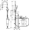 Смеситель Hansgrohe Aqittura, 76800000, для кухонной мойки, с функцией фильтрации и минерализации, хром 76800000 - фото 201088