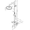 Душевая система Damixa Scandinavian Pure, термостатическая, с изливом, хром, 936810000 936810000 - фото 210354