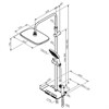 Душевая система Damixa Gala 953770000, термостатическая, с гигиеническим душем, хром 953770000 - фото 210649