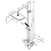 Душевая система Damixa Gala, термостатическая, хром, 953800000 953800000 - фото 210663