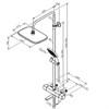 Душевая система Damixa Gala 953810000, термостатическая, с изливом, хром 953810000 - фото 210687