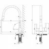 Смеситель Lemark Comfort LM3075BN-Black, для кухни с подключением к фильтру с питьевой водой, никель lm3075bn-black - фото 212528