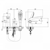 Смеситель Lemark Melange LM4947CW на борт ванны, белый/хром lm4947cw - фото 213007