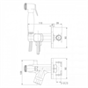 Гигиенический душ Lemark Solo LM7165B, со смесителем, бронза lm7165b - фото 213299