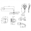 Душевая система Lemark Yeti LM7822C, хром lm7822c - фото 213380