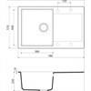 Гранитная мойка Omoikiri Daisen 78-BL Artgranit/черный 4993327 - фото 23834