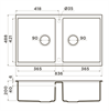 Гранитная мойка Omoikiri Kitagawa 83-2-U-GB Artceramic/графит 4993811 - фото 24015