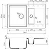 Гранитная мойка Omoikiri Sakaime 78-2-GR Tetogranit/leningrad grey 4993559 - фото 24216