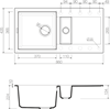 Гранитная мойка Omoikiri Sakaime 86-2-EV Tetogranit/эверест 4993204 - фото 24291