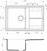 Гранитная мойка Omoikiri Sumi 79-BL Tetogranit/черный 4993662 - фото 24362