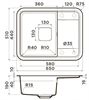 Гранитная мойка Omoikiri Tasogare 65-PA Artgranit/пастила 4993481 - фото 24508