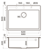 Гранитная мойка Omoikiri Tedori 68-BE Tetogranit/ваниль 4993965 - фото 24600