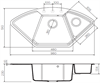 Гранитная мойка Omoikiri Yonaka 98-C-PA Artgranit/пастила 4993712 - фото 24853