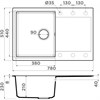 Гранитная мойка Omoikiri Daisen 78T-WH Tetogranit/белый 4993522 - фото 28214