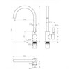 Смеситель для кухни Paulmark Holstein  Ho212063-401  Антрацит 401/AN Ho212063-401 - фото 36129