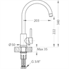 Смеситель Alveus Kati G91 Carbon 1129177 1129177 - фото 43713