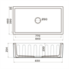 Гранитная мойка Omoikiri Mikura 83-PE Natceramic/pebble 4997084 - фото 48673