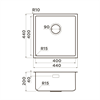 Металлическая мойка Omoikiri Tadzava 44-U/I Ultra 15-IN нерж. сталь/нержавеющая сталь 4997114 - фото 48723