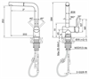 Смеситель для кухни Paulmark Dosse  Do214418-401  Антрацит 401/AN Do214418-401 - фото 48977