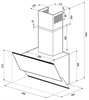 Вытяжка каминная KRONA Irida 900,  белый,  кнопочное управление [20596] 00020596 - фото 57194