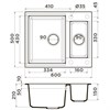 Гранитная мойка Omoikiri Sakaime 60-2-SA Tetogranit/бежевый 4993910 - фото 63867