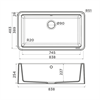 Гранитная мойка Omoikiri Tarento 83-BL Tetogranit/черный 4993178 - фото 63877