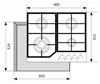 Встраиваемая газовая варочная панель Akpo PGA 604 HGC-T WH ak-16024 - фото 65856