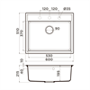 Гранитная мойка Omoikiri Daisen 60-SA Artgranit/бежевый 4993623 - фото 70942