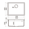 Гранитная мойка Omoikiri Tedori 54-U-WH Tetogranit/белый 4993991 - фото 71025