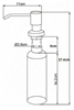 Дозатор жидкого мыла Oulin OL-401 DS ol-401 ds сатин - фото 71460