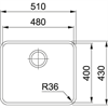 Кухонная мойка Franke ANX 110-48 (122.0204.649) 122.0204.649 - фото 72159