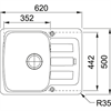 Кухонная мойка Franke AZG 611-62 (114.0537.776) белый 114.0537.776 - фото 72167