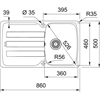 Кухонная мойка Franke AZG 611-86 белый (114.0489.160) 114.0489.160 - фото 72185