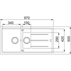 Кухонная мойка Franke BFG 651 BASIS (114.0259.964) белый фрагранит 114.0259.964 - фото 72233