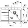 Кухонная мойка Franke CNG 611/211-78 TL белый (чаша справа) 114.0639.718 114.0639.718 - фото 72295