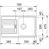 Кухонная мойка 78 см Franke Euroform EFL 614-78 декоративная нержавеющая сталь 101.0016.460 - фото 72317