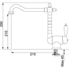 Смеситель для кухонной мойки Franke Old England Window бронза (115.0028.206) 115.0028.206 - фото 72464