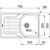 Кухонная мойка Franke OLL 611-79 (101.0611.832) нержавеющая сталь 101.0611.832 - фото 72470