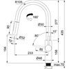 Смеситель для кухни Franke Pescara L Slide-in черный (115.0575.968) 115.0575.968 - фото 72502