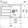 Кухонная мойка 78 см Franke Sirius 2.0 S2D 611-78 сахара 143.0618.370 - фото 72547