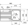 Кухонная мойка Franke SRX 611-86 (101.0383.480) нержавеющая  сталь 101.0383.480 - фото 72626