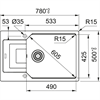 Кухонная мойка 78 см Franke Urban UBG 611-78L графит 114.0595.287 - фото 72672