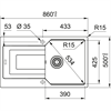 Кухонная мойка Franke UBG 611-86 миндаль (114.0595.360) 114.0595.360 - фото 72682
