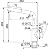 Кухонный смеситель Franke Urban 115.0595.085 (выдвижной шланг) бежевый 115.0595.085 - фото 72724