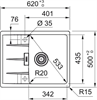 Кухонная мойка Franke CNG 611/211-62 белый 114.0639.676 114.0639.676 - фото 72943